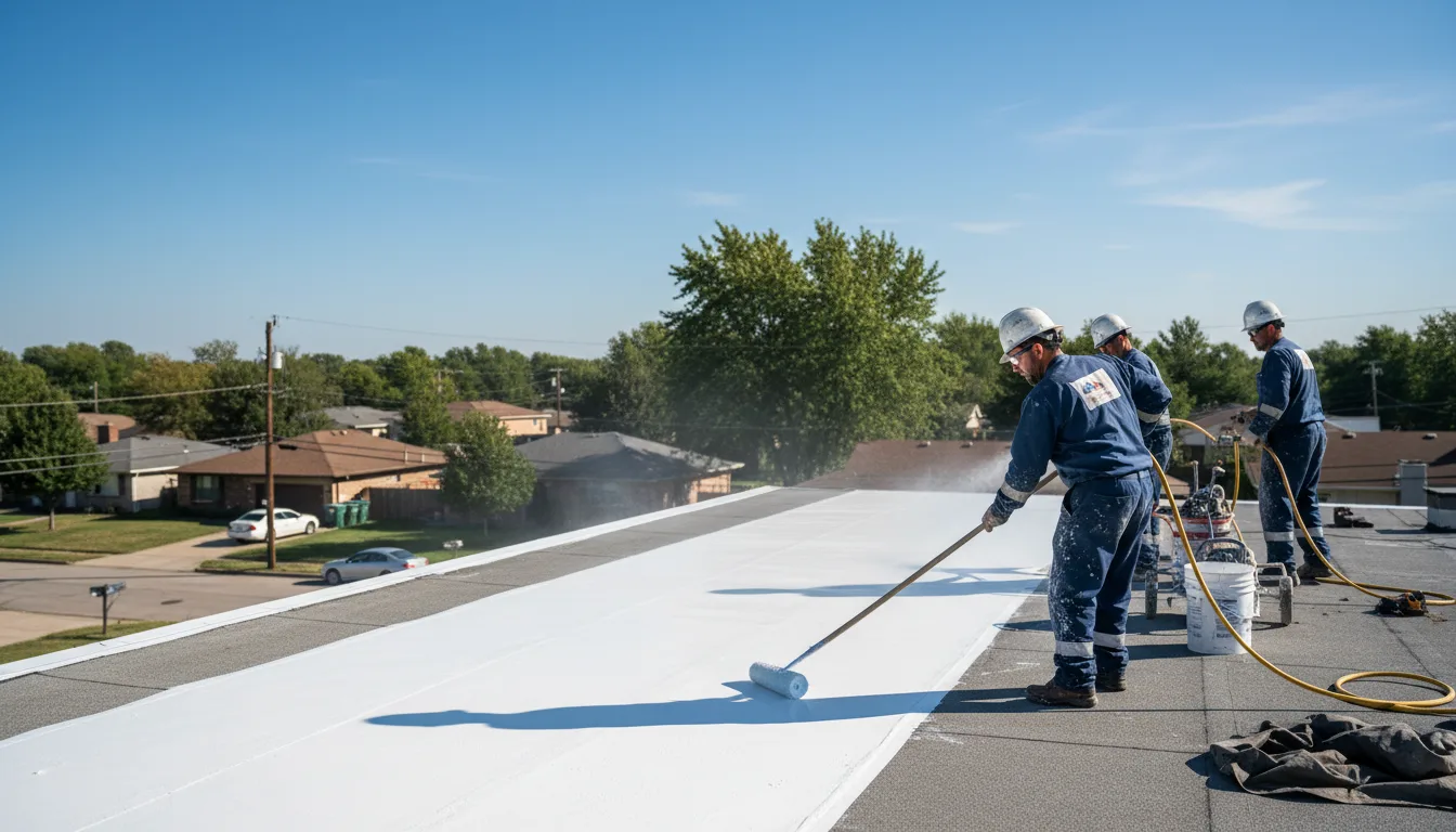 Commercial roof coating in Mcconnell, IL near me